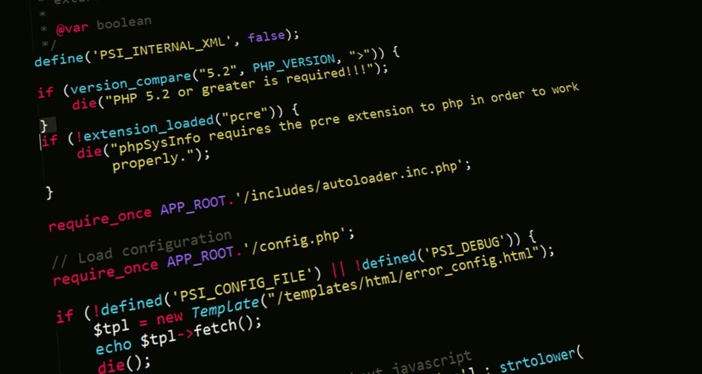 pexels-photo-276452-276452 A close-up view of PHP code displayed on a computer screen, highlighting programming and development concepts.